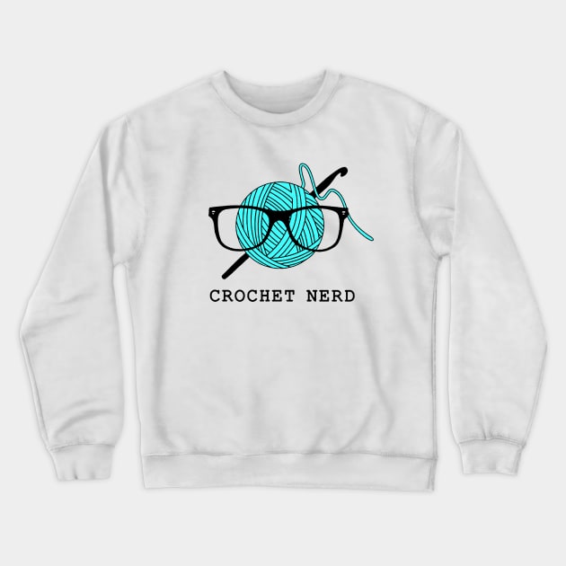 Crochet Nerd Crewneck Sweatshirt by heryes store